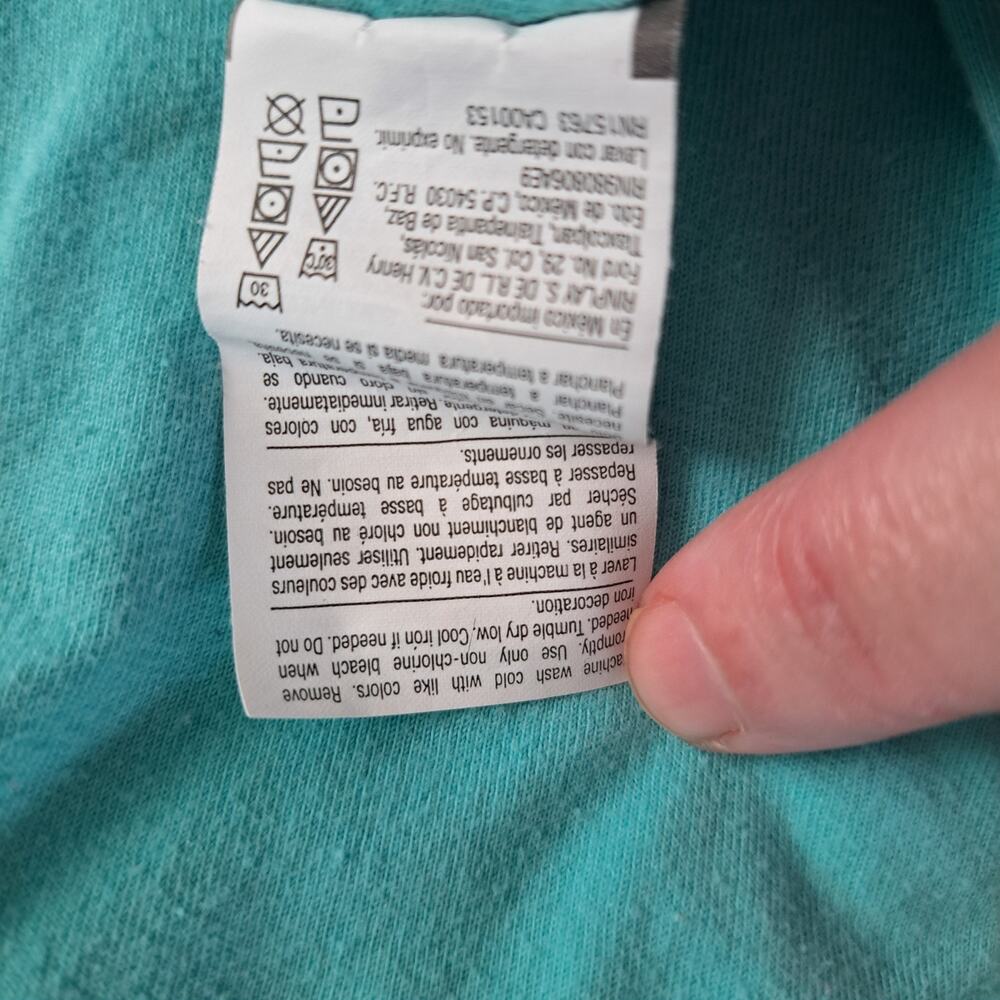 Champion Classic Tee Chromatic Script Portal Teal Women's XL - Picture 6 of 6